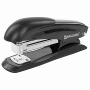 Степлер №24/6, 26/6 металлический BRAUBERG «Office-Expert», до 25 листов, черный, 228593
