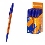 Ручка шариковая ErichKrause Slender® Stick Orange 0.7, Super Glide Technology, цвет чернил синий (в коробке по 50 шт.)