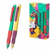 Ручка гелевая автоматическая сo стираемыми чернилами ErichKrause Kiddy Matic&Grip Dino Art 0.5, цвет чернил синий (в коробке по 10 шт.)