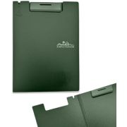 Планшет  PVC с доп. створкой DK-86  A4 темно-зеленый, фактурный, зажим сверху (1/30/120)
