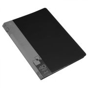 Папка пласт. 40файлов А4 БЮРОКРАТ ЧЕРНАЯ 0.65мм арт.816943 (1/25шт)