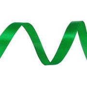 Лента Атлас 1,2 см, Зеленый 22,85 м