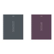 Тетрадь А5, 80 л., HATBER, гребень, клетка, Soft-touch ламинация, «Криптография» (микс в спайке), 090314, 80Т5лВ1гр