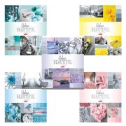 Тетрадь А5, 96 л., HATBER, скоба, клетка, обложка картон, «BEAUTIFUL COLOURE» (микс), 046858, 96Т5В1