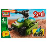 Конструктор самоходная пушка 2в1, 29 дет. Город мастеров в кор.80шт