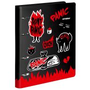 Тетрадь со см. блоком 80 л. А5 кл. на кольцах LOREX PANIC! кож/зам