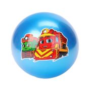 Мяч пвх 23 см паровозики с наклейкой, в сетке ИГРАЕМ ВМЕСТЕ в кор.144шт