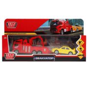 Машина металл ЭВАКУАТОР 11,5 см, подв.дет., ассорт., кор. Технопарк в кор.2*84шт