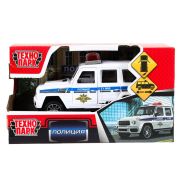 Машина пластик ПОЛИЦИЯ 13,5 см, инерция., двери, кор. Технопарк в кор.2*120шт