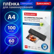 Пленки-загтовки д/ламинирования Комплект 100 шт А 4 60 мкм 531452