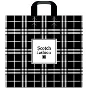 Пакет с петлевой ручкой Артпласт «Scotch fashion», 40*40+5 (100)