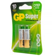 Батарейка GP Super AA (LR06) 15A алкалиновая, 15А-2СR4, 15A-2СR2