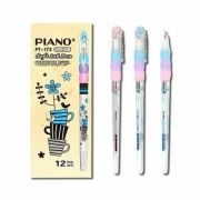 Ручка масляная «Птички», 0.5мм, резин.грипп, корпус ассорти 173-PT PIANO