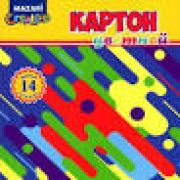 Набор цветного картона немелованного, 14 л., 14 цв., в папке
