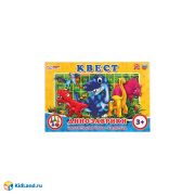 313916   Квест. Динозаврики.  Настольная игра-ходилка. Умные игры в кор.20шт