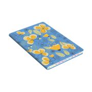 Книга  для записей А6+ 80л.Интегр.переплет иск.кожа SOFT TOUCH.BE HAPPY!«Дизайн 3 »