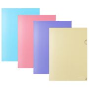 Папка-уголок « Erich Krause » А4 Diagonal Pastel непрозрачная, ассорти, пластик 0,18мм