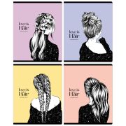 Тетрадь 48л., А5, клетка BG «Модно и стильно», выб. лак