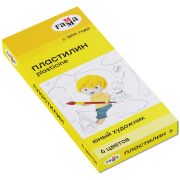 Пластилин «Юный художник»6цв. 84гр со стеком