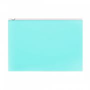 Zip-пакет пластиковый ErichKrause® Diagonal Pastel Mint, А4, непрозрачный, мятный