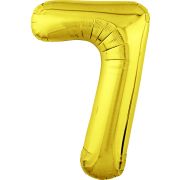 Шар Agura Slim золото цифра 7 (40''/102 см) 754665