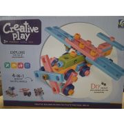 Конструктор с отвёрткой 4 в 1, 85 деталей