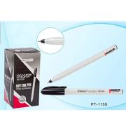 Ручка шариковая « Piano » Сorrect черная 0,7мм трехгранная, игольчатый пишущий узел, чернила на масляной основе, цвет корпуса - белый, колпачок в цвет чернил, одноразовая