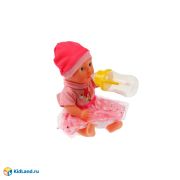 336786  Пупс функц МАЛЫШАРИКИ 15см, пьет, пис, бутылочка, на блистере КАРАПУЗ
