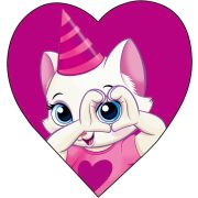 Открытка-Валентинка « Кошка»