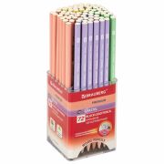 Карандаш чернографитный BRAUBERG «PREMIUM TURKEY», 1 шт., «Pastel», НВ, ассорти, дисплей