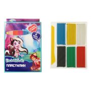 Пластилин 6 цветов «Enchantimals»,120 гр,со стеком