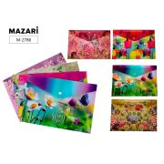 Папка на кнопке SPRING TIME, 21х29,7 см, пластиковая, плотность 170 мкм, 4 дизайна в ассорn/