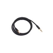Кабель RITMIX RCC-240 Jack3.5 (M) - Jack3.5 (M), аудио, черный, 1 м., тканевая оплетка (1/200)