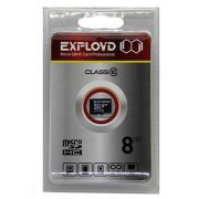 Карта памяти MicroSD  8GB  Exployd Class 10 без адаптера