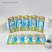 Свеча для торта цифра «С Днём Рождения» ,1 штука, 4357828