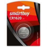 Батарейка Smart Buy Lithium литиевая, CR1620, 1 шт, блистер с европодвесом