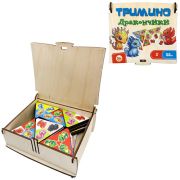Игра «Трамино Дракончик»в деревянной коробке,Задира