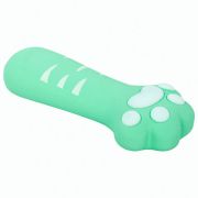 Пенал-косметичка ЮНЛАНДИЯ на молнии, силикон, «Paw Mint», мятный, 20х7 см, 270056