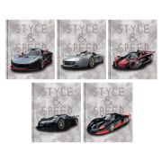 Тетрадь А5 80л. Гребень. Клетка. «Style and speed»