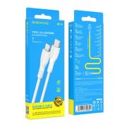 Кабель USB-C BOROFONE BX51 Triumph, Type-C - Lightning, 2.4А, 1 м, белый