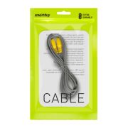 Кабель соединительный SmartBuy 1 x RCA (M) - 1 x RCA (M), в пакете, серый, 3.0 м