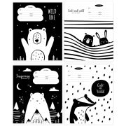 Тетрадь 18л., клетка MESHU «Black&white»