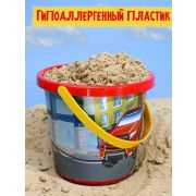 Ведро №8 с блестящей картинкой 0,85л ВЕСЕЛЫЙ ТРАНСПОРТ (Арт. ИП-0811)