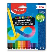 Цветные карандаши «COLOR'PEPS INFINITY»из ударопрочного грифеля, треугольные, 12 цветов, в кор