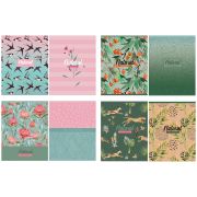 Тетрадь 96л., А5, клетка на гребне BG «Natural pattern», двойная обложка