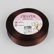 Лента атласная, 20 мм × 23 ± 1 м, цвет шоколадный №31