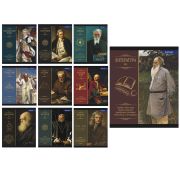 Комплект предметных тетрадей А5 48л., 10 предметов, со справочным материалом, скрепка, Alingar 