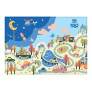 Клеенка для уроков труда Мульти-Пульти «Автопутешествия», 35*50см, ПВХ