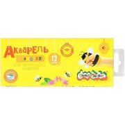 Акварель Каляка-Маляка кругл. кювет 12 цв. без кист. карт.уп. с европодвесом