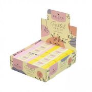 Ластик LOREX PASTEL CONTOUR LOVE резина 53х22х10 мм прямоуг. ассорти супермягкий карт. держатель индив.штрих-код